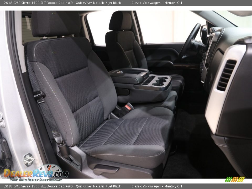 2018 GMC Sierra 1500 SLE Double Cab 4WD Quicksilver Metallic / Jet Black Photo #15
