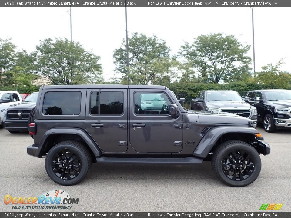2020 Jeep Wrangler Unlimited Sahara 4x4 Granite Crystal Metallic / Black Photo #4