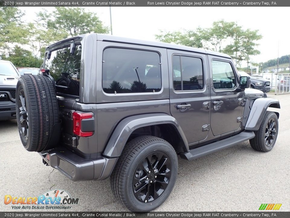 2020 Jeep Wrangler Unlimited Sahara 4x4 Granite Crystal Metallic / Black Photo #5