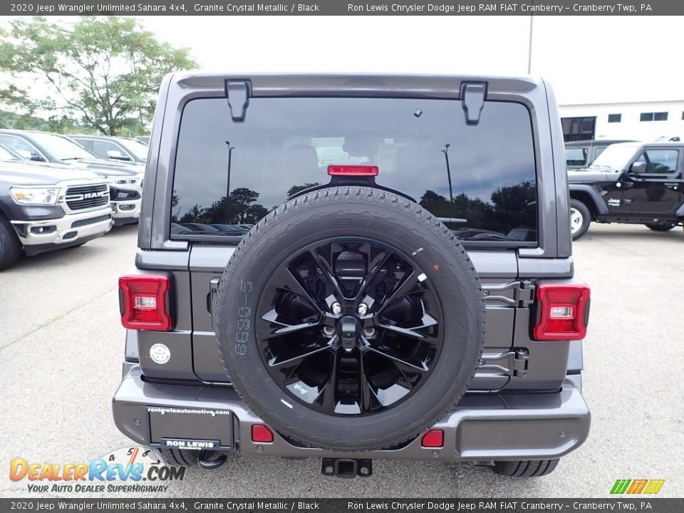 2020 Jeep Wrangler Unlimited Sahara 4x4 Granite Crystal Metallic / Black Photo #6