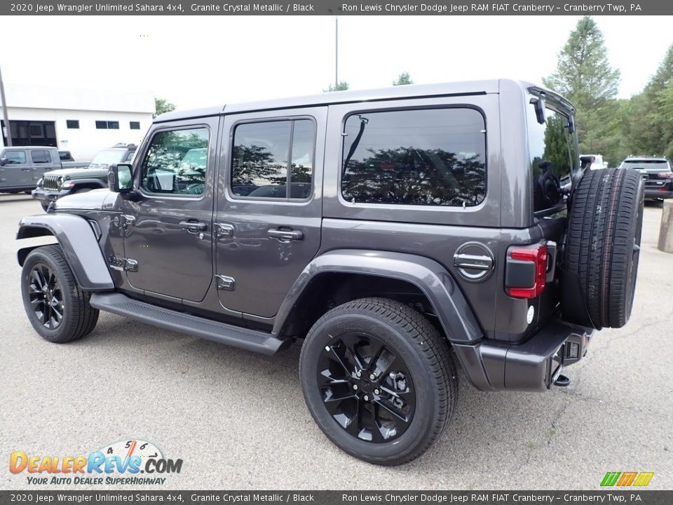 2020 Jeep Wrangler Unlimited Sahara 4x4 Granite Crystal Metallic / Black Photo #8