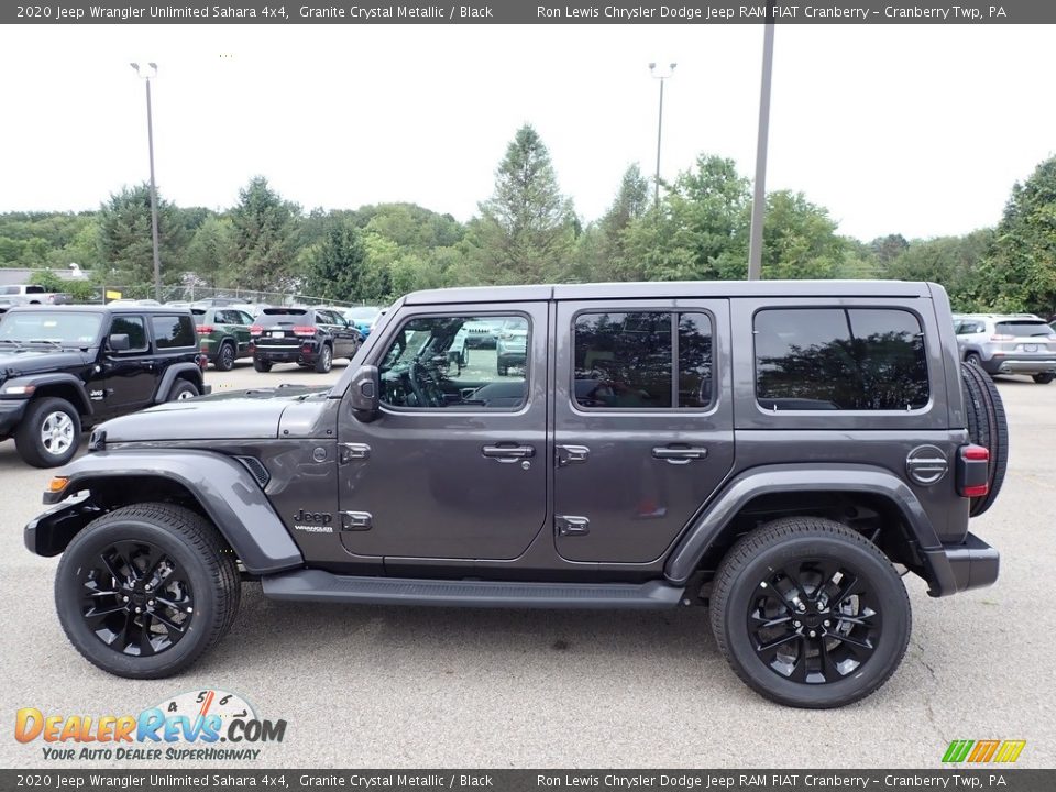 2020 Jeep Wrangler Unlimited Sahara 4x4 Granite Crystal Metallic / Black Photo #9