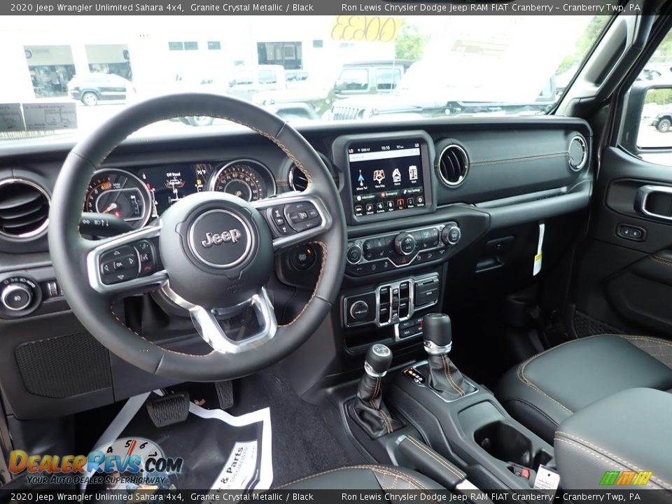 2020 Jeep Wrangler Unlimited Sahara 4x4 Granite Crystal Metallic / Black Photo #14