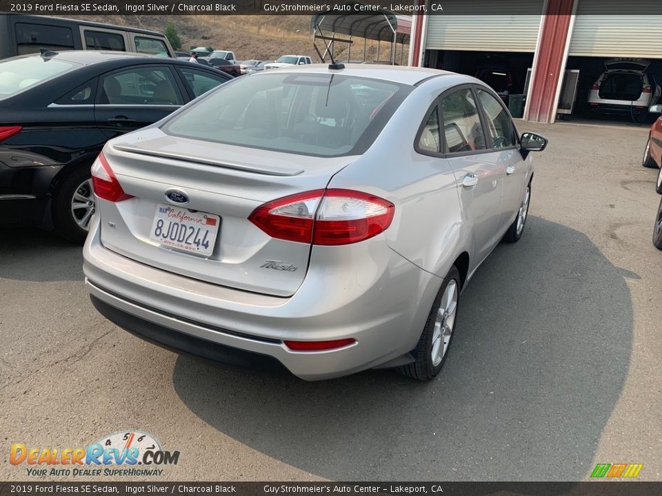 2019 Ford Fiesta SE Sedan Ingot Silver / Charcoal Black Photo #5