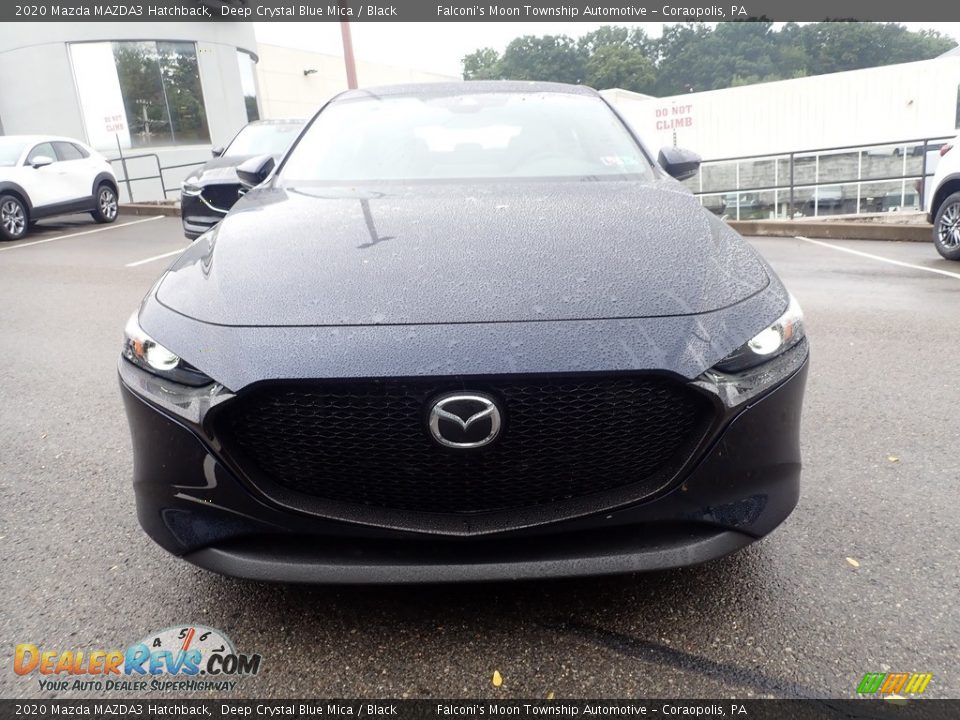 2020 Mazda MAZDA3 Hatchback Deep Crystal Blue Mica / Black Photo #4