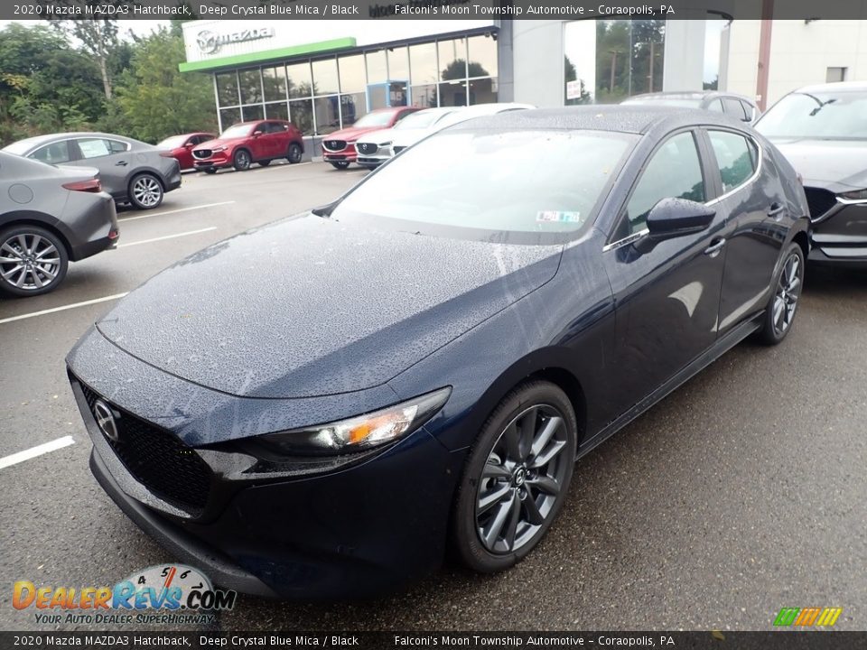 2020 Mazda MAZDA3 Hatchback Deep Crystal Blue Mica / Black Photo #5