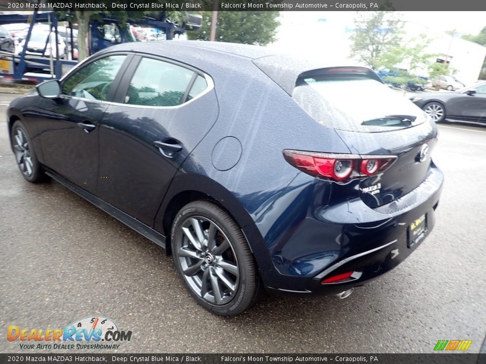 2020 Mazda MAZDA3 Hatchback Deep Crystal Blue Mica / Black Photo #6