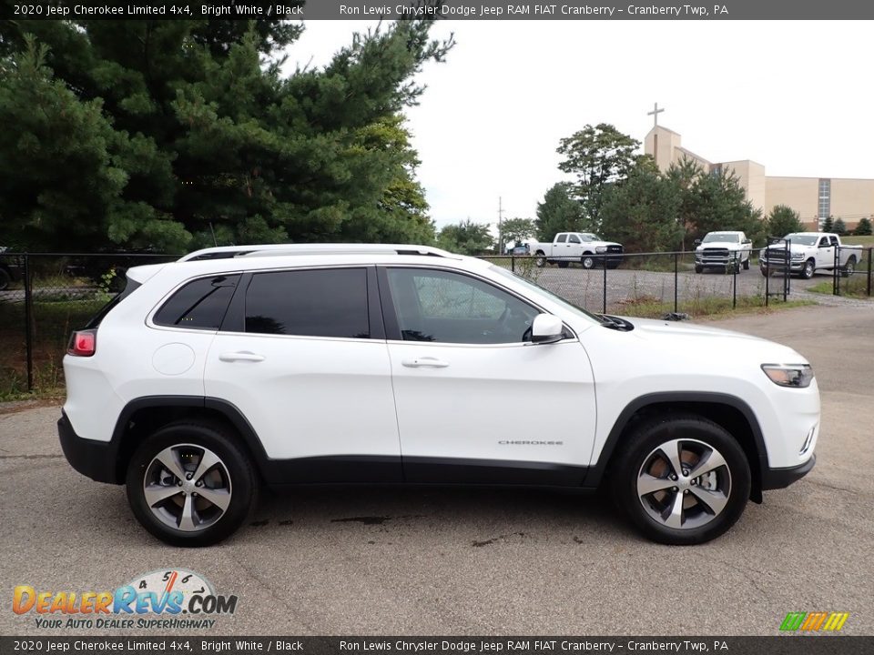 2020 Jeep Cherokee Limited 4x4 Bright White / Black Photo #4