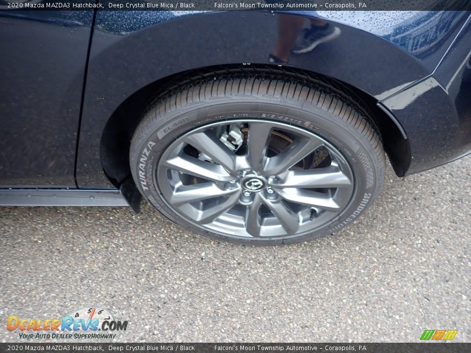 2020 Mazda MAZDA3 Hatchback Deep Crystal Blue Mica / Black Photo #7