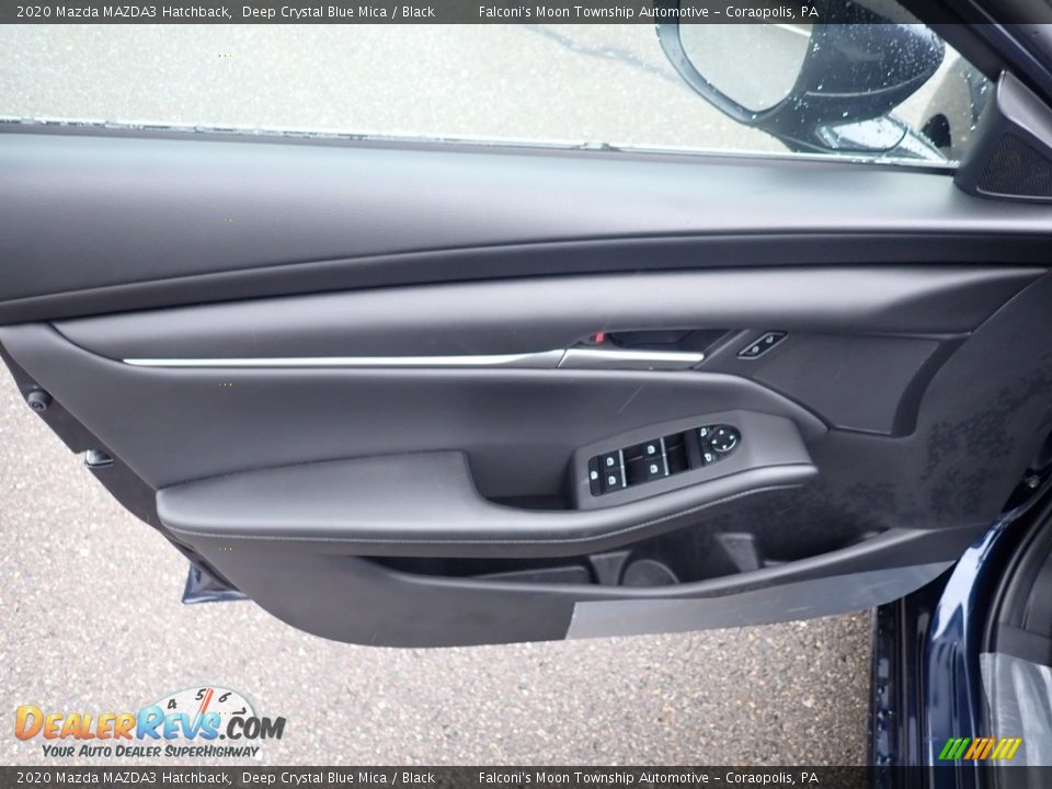 2020 Mazda MAZDA3 Hatchback Deep Crystal Blue Mica / Black Photo #10