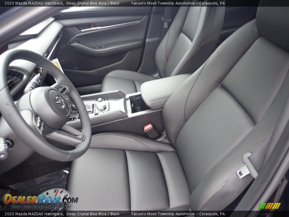 2020 Mazda MAZDA3 Hatchback Deep Crystal Blue Mica / Black Photo #11