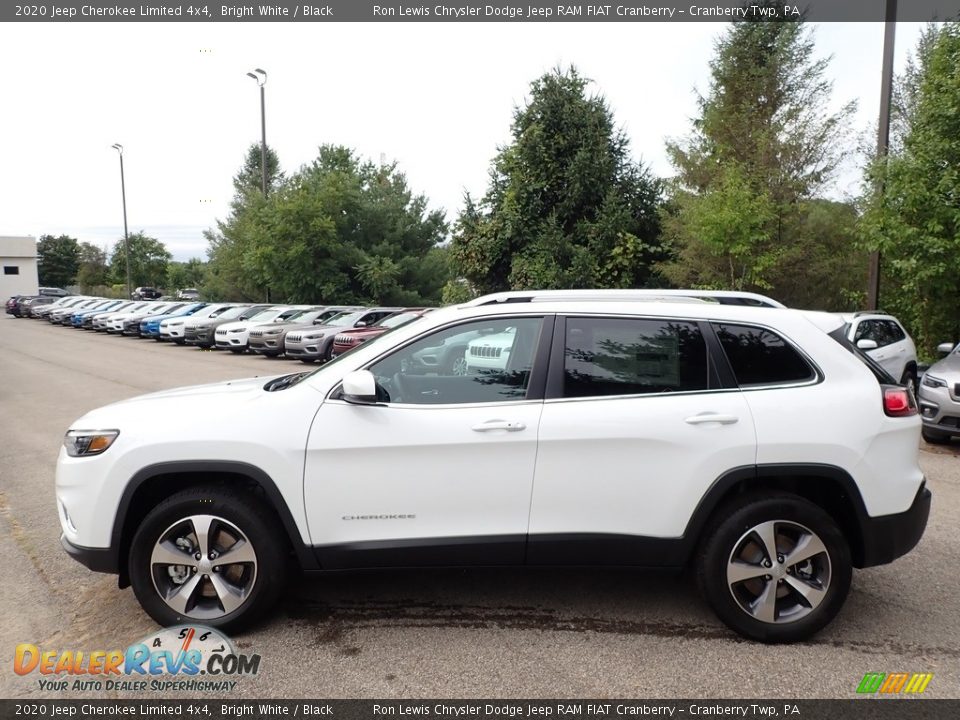 2020 Jeep Cherokee Limited 4x4 Bright White / Black Photo #9