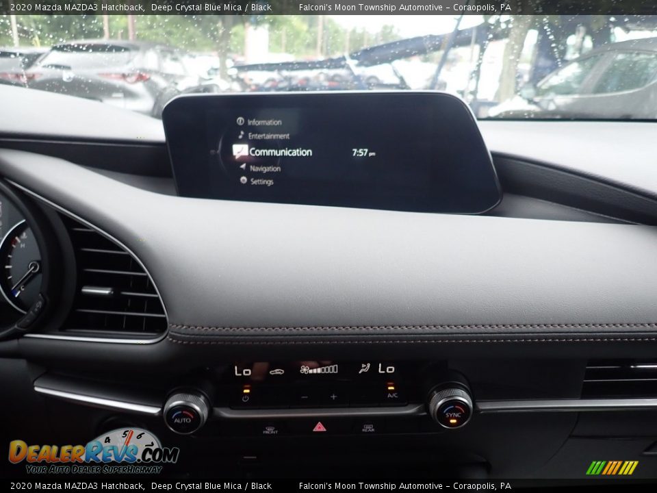 2020 Mazda MAZDA3 Hatchback Deep Crystal Blue Mica / Black Photo #13