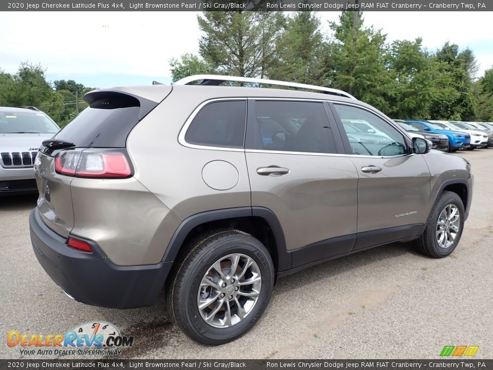 2020 Jeep Cherokee Latitude Plus 4x4 Light Brownstone Pearl / Ski Gray/Black Photo #5