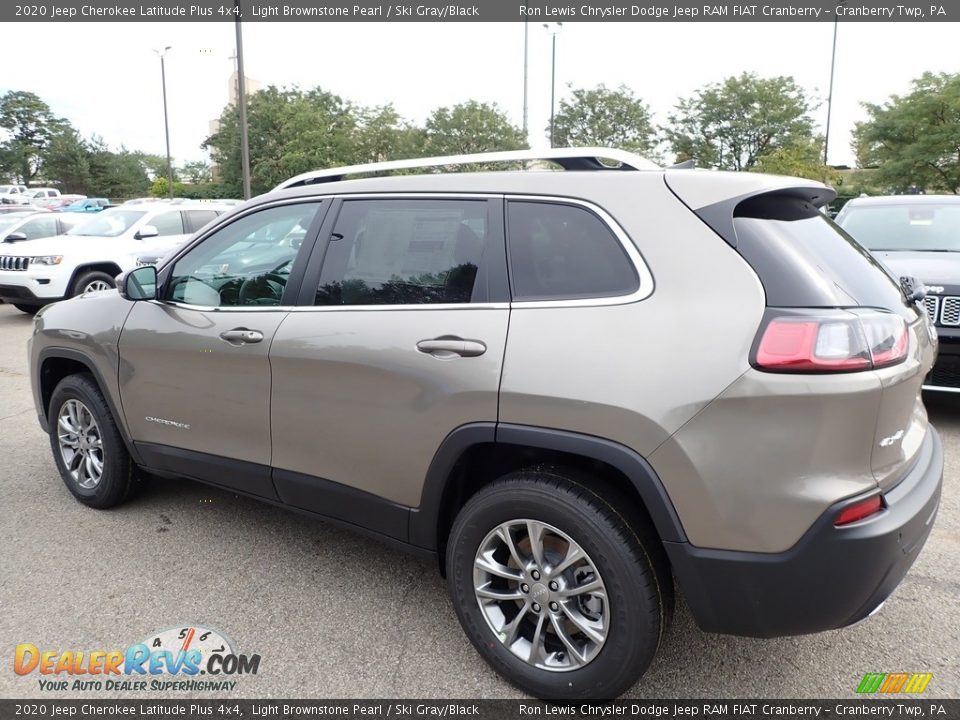 2020 Jeep Cherokee Latitude Plus 4x4 Light Brownstone Pearl / Ski Gray/Black Photo #8