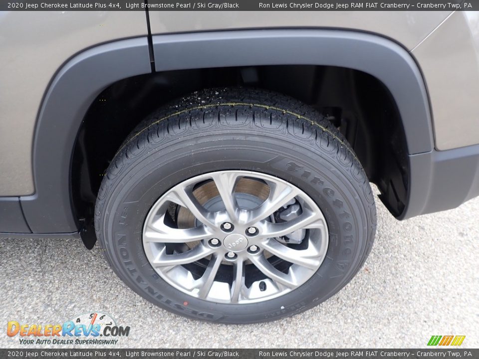 2020 Jeep Cherokee Latitude Plus 4x4 Light Brownstone Pearl / Ski Gray/Black Photo #10