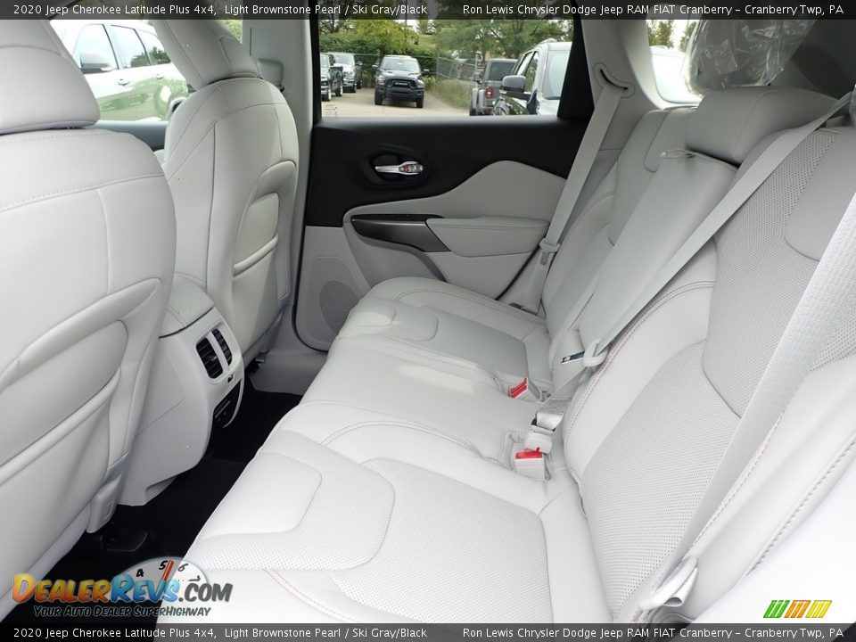 2020 Jeep Cherokee Latitude Plus 4x4 Light Brownstone Pearl / Ski Gray/Black Photo #14
