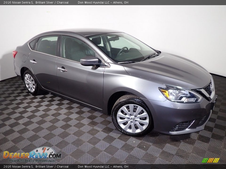 2016 Nissan Sentra S Brilliant Silver / Charcoal Photo #2