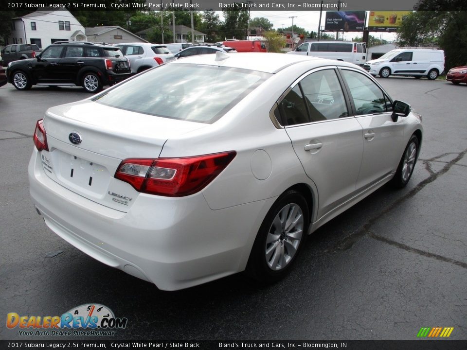 2017 Subaru Legacy 2.5i Premium Crystal White Pearl / Slate Black Photo #4
