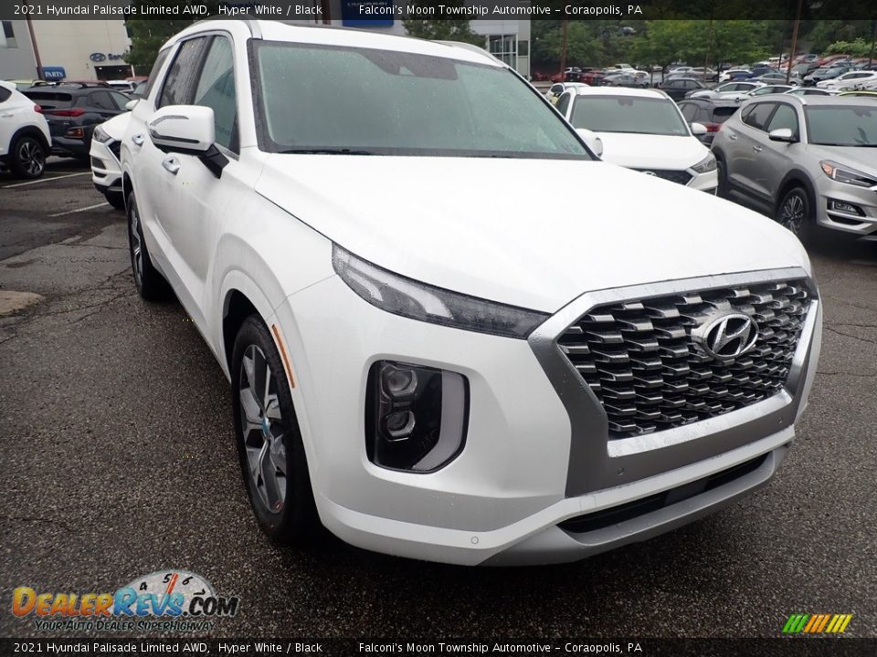 2021 Hyundai Palisade Limited AWD Hyper White / Black Photo #3