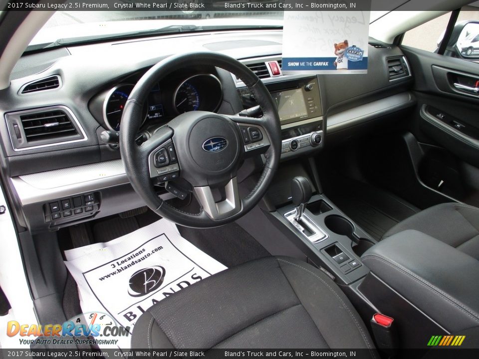 2017 Subaru Legacy 2.5i Premium Crystal White Pearl / Slate Black Photo #6