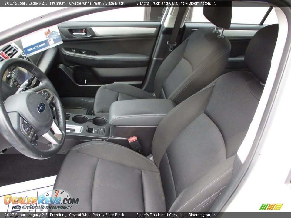 2017 Subaru Legacy 2.5i Premium Crystal White Pearl / Slate Black Photo #7