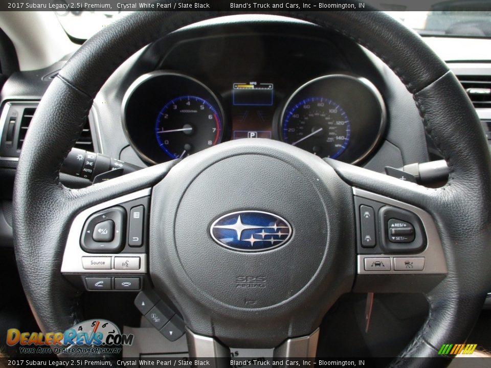 2017 Subaru Legacy 2.5i Premium Crystal White Pearl / Slate Black Photo #12