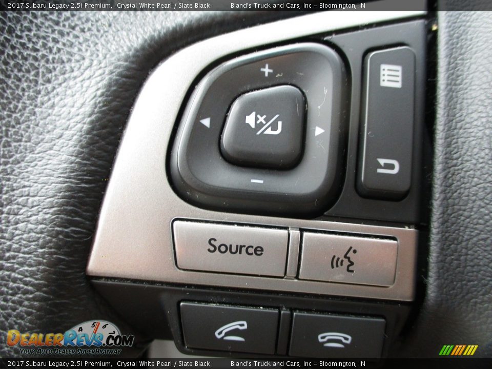 2017 Subaru Legacy 2.5i Premium Crystal White Pearl / Slate Black Photo #15