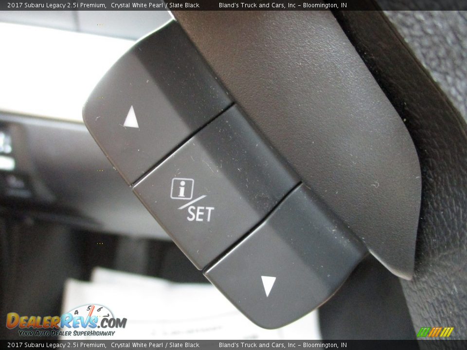 2017 Subaru Legacy 2.5i Premium Crystal White Pearl / Slate Black Photo #16