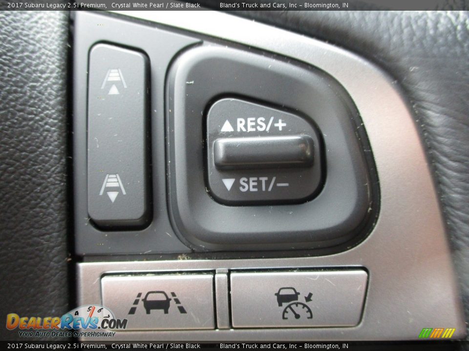 2017 Subaru Legacy 2.5i Premium Crystal White Pearl / Slate Black Photo #17