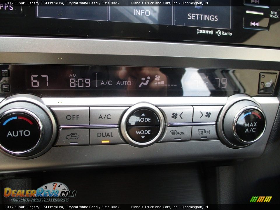 2017 Subaru Legacy 2.5i Premium Crystal White Pearl / Slate Black Photo #21