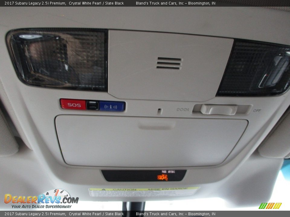 2017 Subaru Legacy 2.5i Premium Crystal White Pearl / Slate Black Photo #24