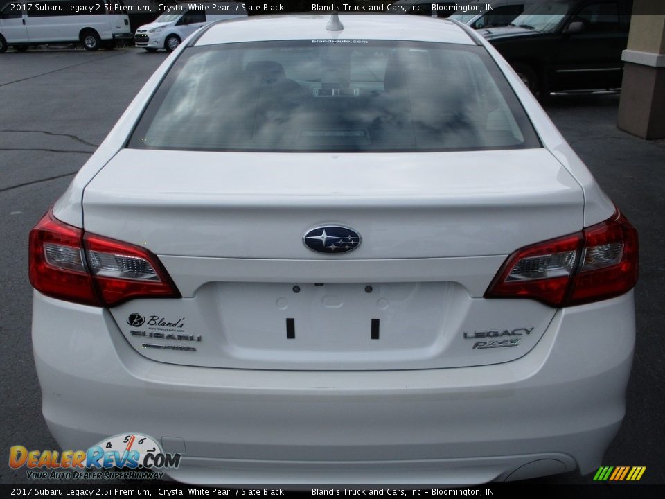 2017 Subaru Legacy 2.5i Premium Crystal White Pearl / Slate Black Photo #27