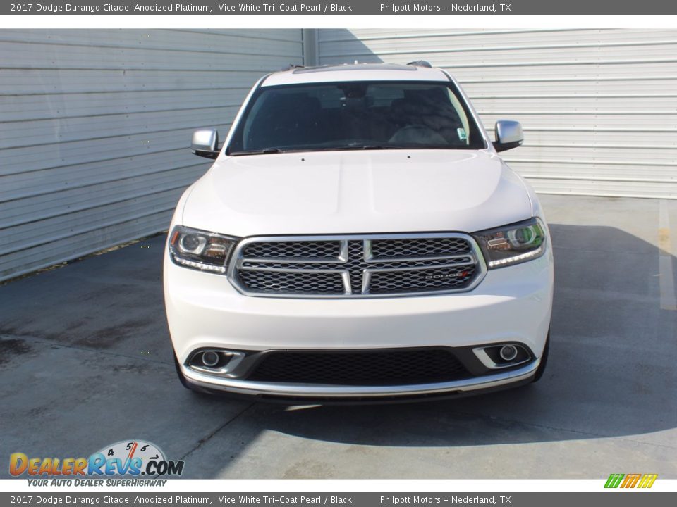 2017 Dodge Durango Citadel Anodized Platinum Vice White Tri-Coat Pearl / Black Photo #3