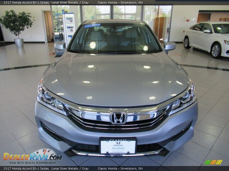 2017 Honda Accord EX-L Sedan Lunar Silver Metallic / Gray Photo #2