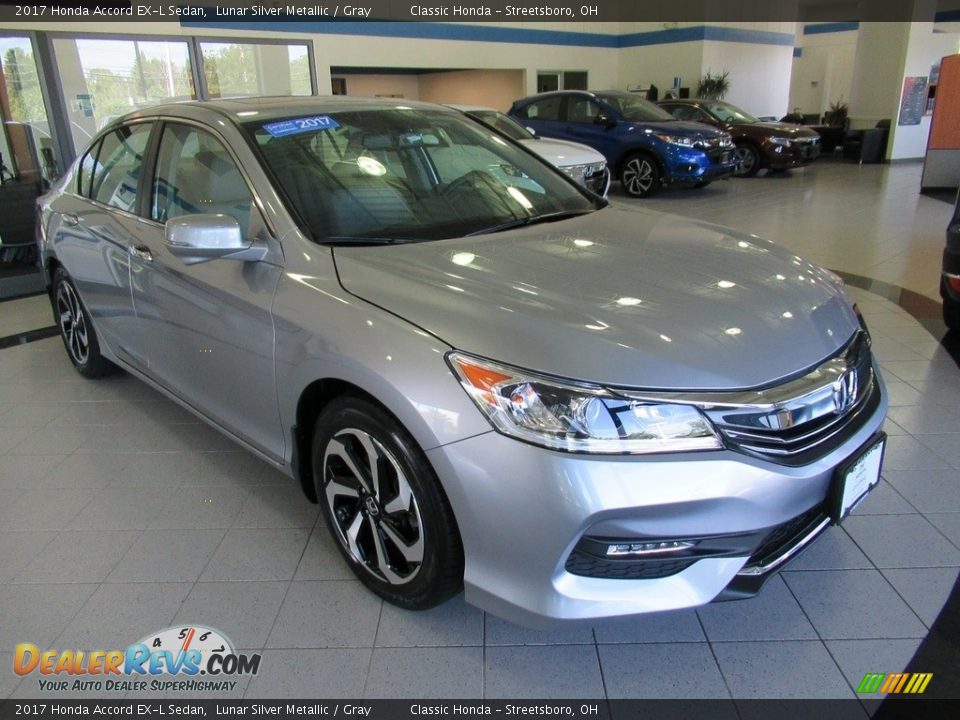 2017 Honda Accord EX-L Sedan Lunar Silver Metallic / Gray Photo #3