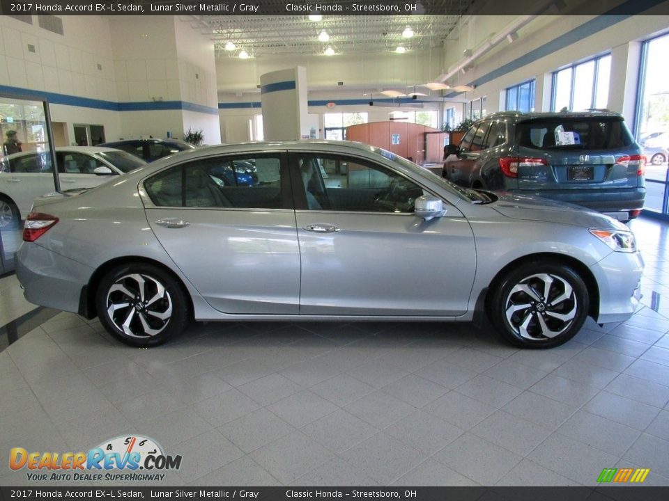 2017 Honda Accord EX-L Sedan Lunar Silver Metallic / Gray Photo #4