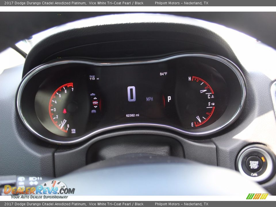 2017 Dodge Durango Citadel Anodized Platinum Gauges Photo #18