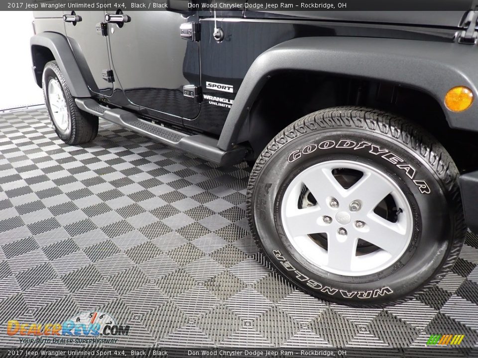 2017 Jeep Wrangler Unlimited Sport 4x4 Black / Black Photo #3