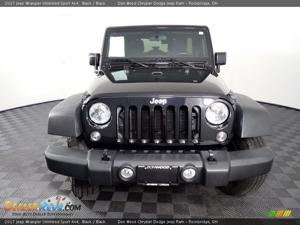 2017 Jeep Wrangler Unlimited Sport 4x4 Black / Black Photo #4