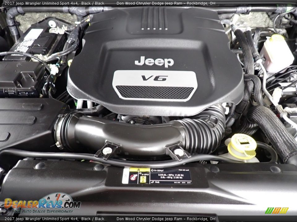 2017 Jeep Wrangler Unlimited Sport 4x4 Black / Black Photo #6