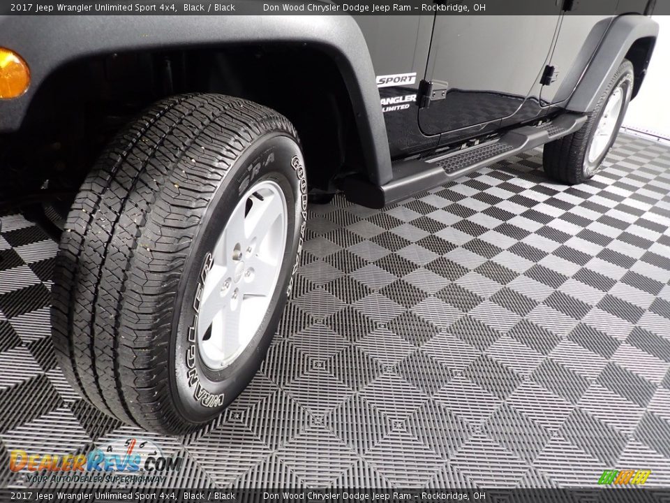 2017 Jeep Wrangler Unlimited Sport 4x4 Black / Black Photo #8
