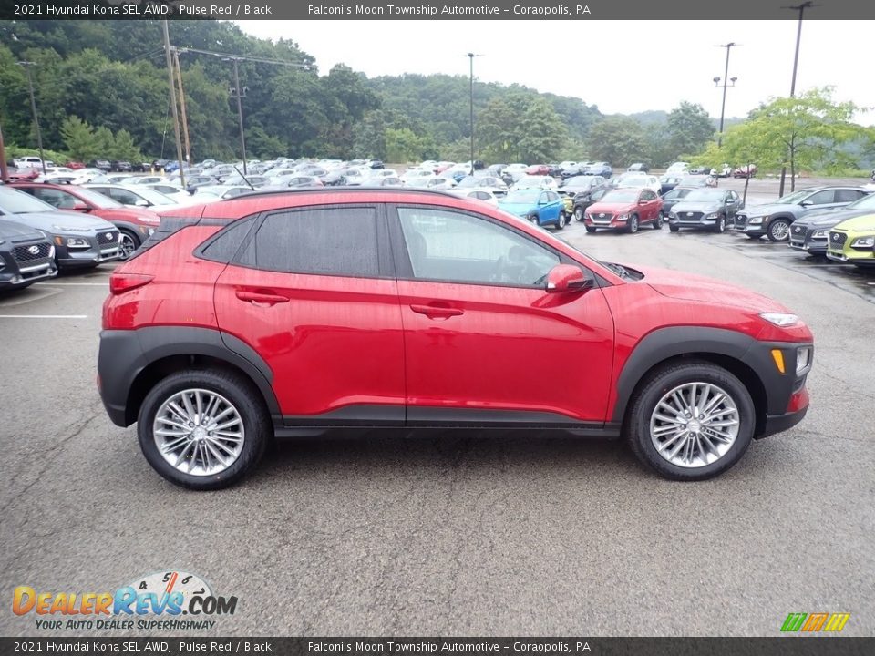 Pulse Red 2021 Hyundai Kona SEL AWD Photo #1