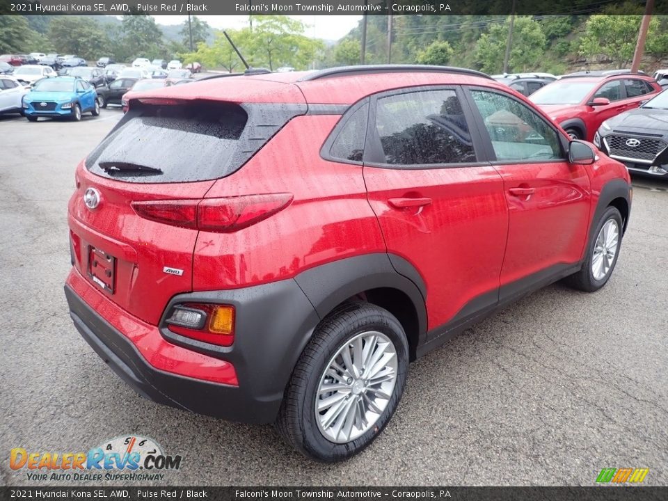 2021 Hyundai Kona SEL AWD Pulse Red / Black Photo #2
