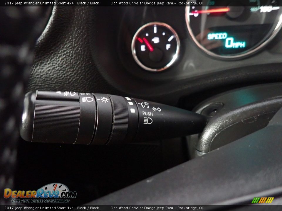2017 Jeep Wrangler Unlimited Sport 4x4 Black / Black Photo #32