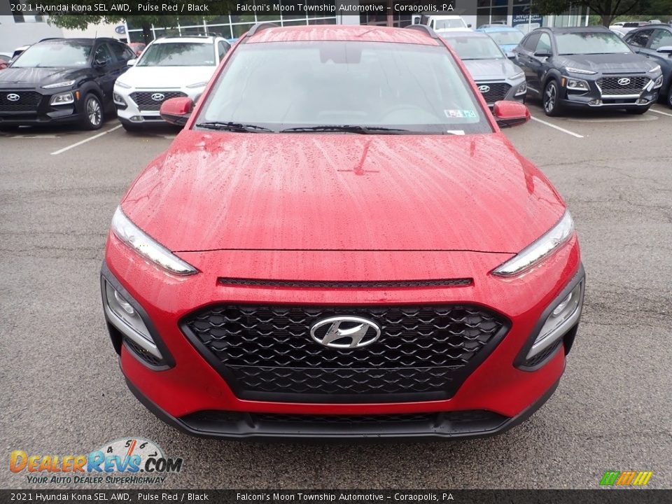 2021 Hyundai Kona SEL AWD Pulse Red / Black Photo #4