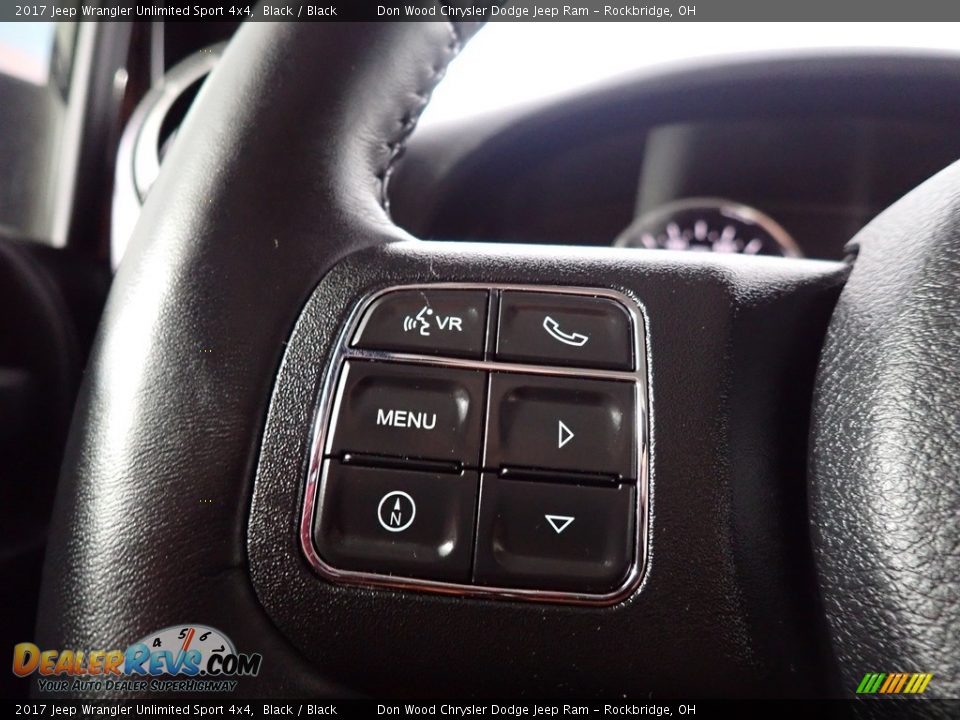 2017 Jeep Wrangler Unlimited Sport 4x4 Black / Black Photo #33
