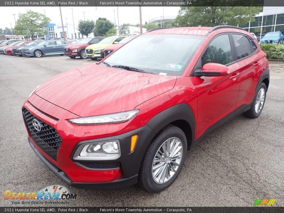 2021 Hyundai Kona SEL AWD Pulse Red / Black Photo #5