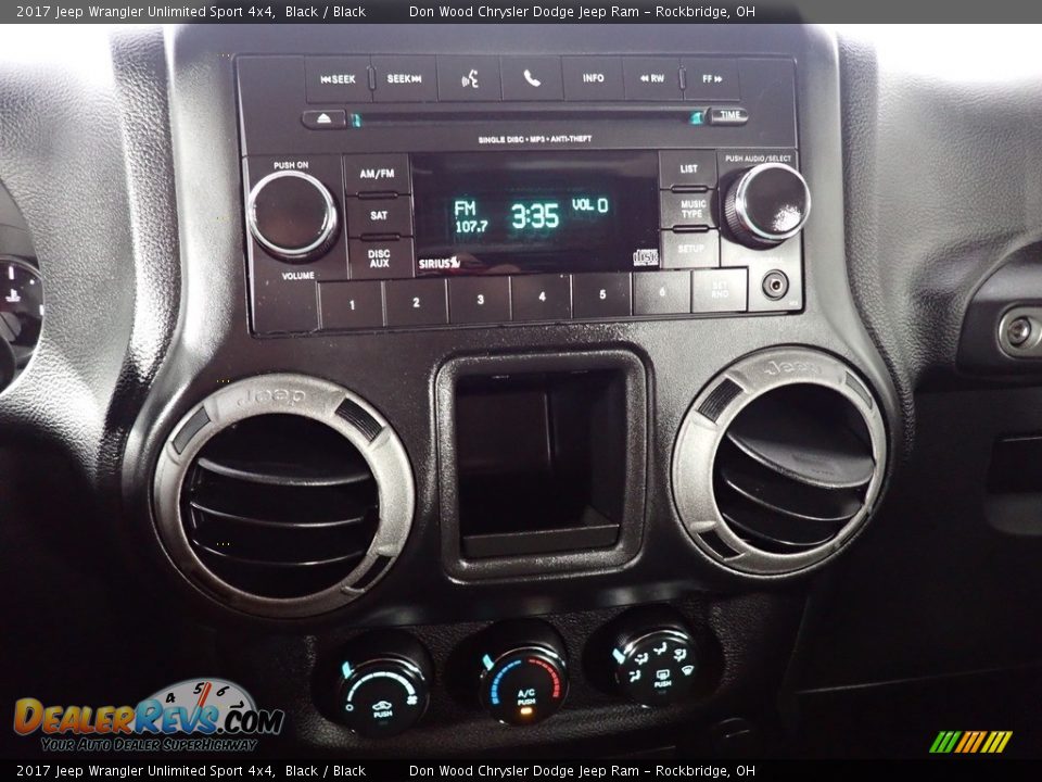 2017 Jeep Wrangler Unlimited Sport 4x4 Black / Black Photo #36