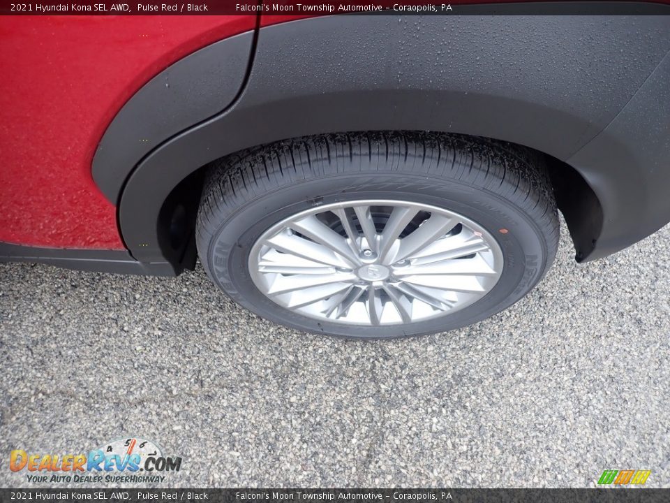 2021 Hyundai Kona SEL AWD Pulse Red / Black Photo #7